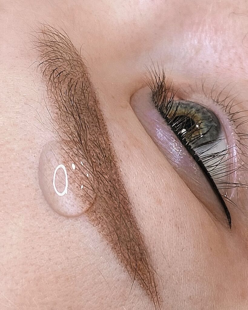 ombre powder brows up close